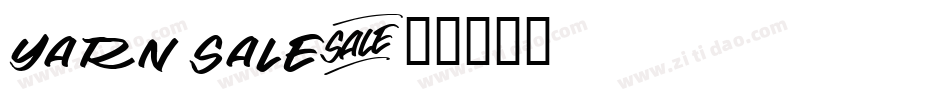 Yarn Sale字体转换